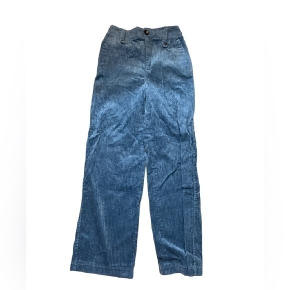 Zara Slate Blue Cord Wide Leg Pants